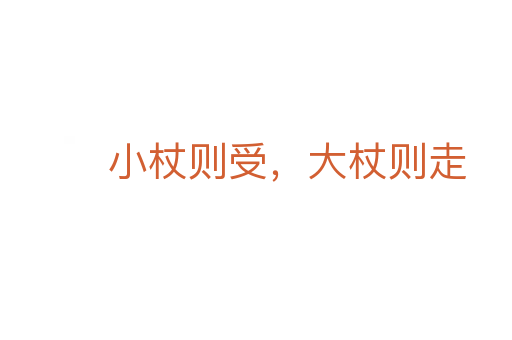小杖則受，大杖則走