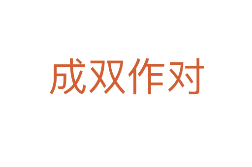 成雙作對(duì)