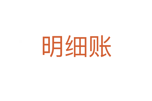 明細(xì)賬