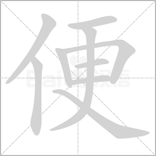 便的筆順動(dòng)畫演示