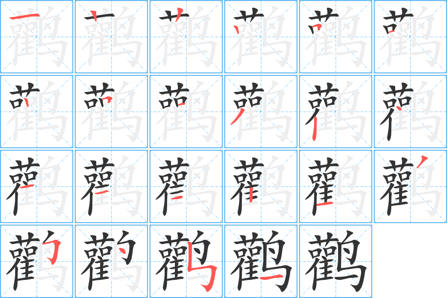 鸛的筆順?lè)植窖菔?>
					
                    <hr />
                    <h2>鸛的基本信息</h2>
                    <div   id=
